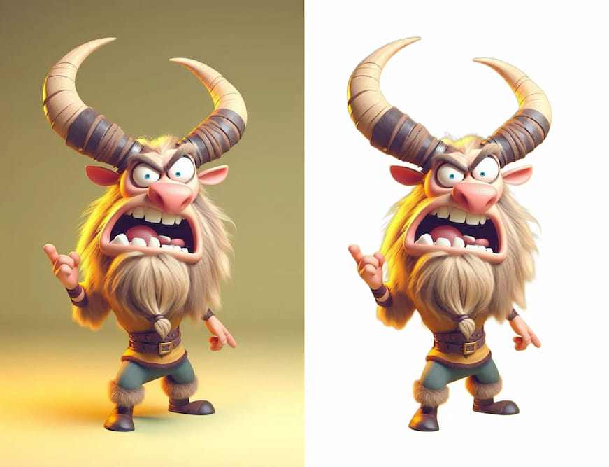 After background removal