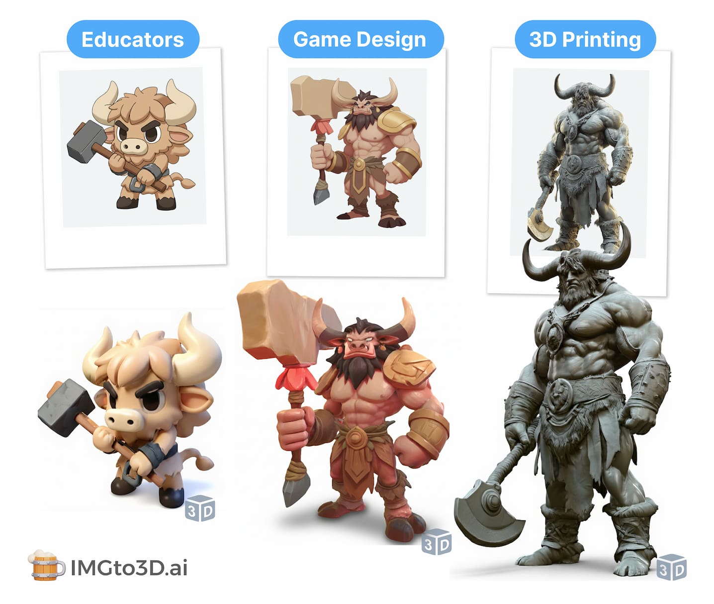 AI 3D 모델 생성기 — 비용 제로, 즉각적인 결과